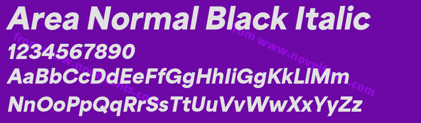 Area Normal Black ItalicPreview Area Normal Black ItalicPreview
