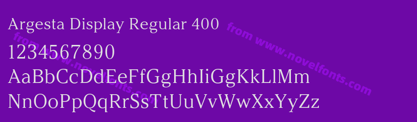 Argesta Display Regular 400Preview Argesta Display Regular 400Preview