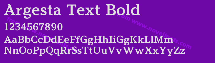 Argesta Text BoldPreview Argesta Text BoldPreview