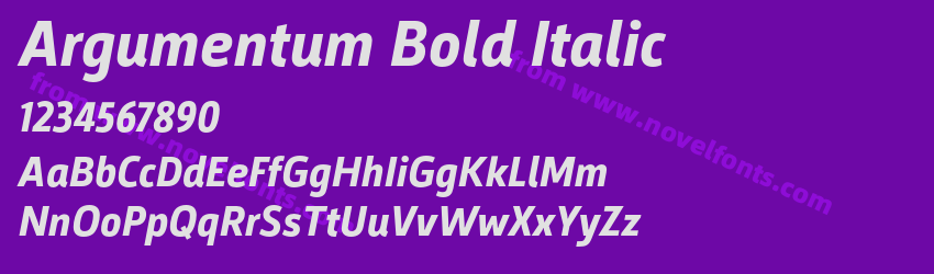Argumentum Bold ItalicPreview Argumentum Bold ItalicPreview