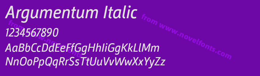Argumentum ItalicPreview Argumentum ItalicPreview