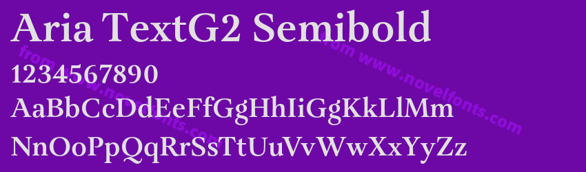 Aria TextG2 SemiboldPreview