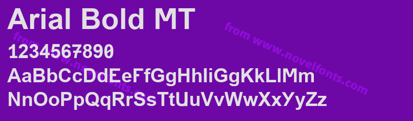 Arial Bold MTPreview Arial Bold MTPreview