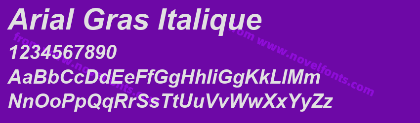 Arial Gras ItaliquePreview Arial Gras ItaliquePreview