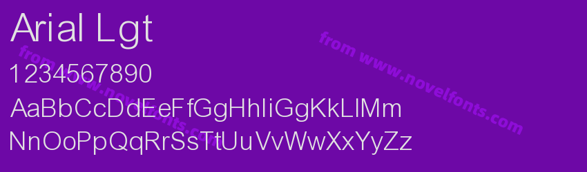 Arial LgtPreview Arial LgtPreview