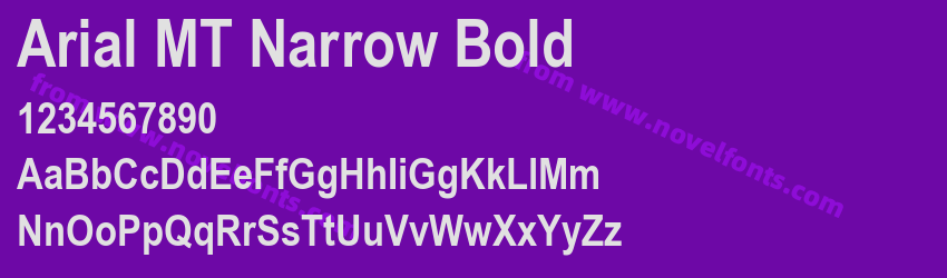 Arial MT Narrow BoldPreview Arial MT Narrow BoldPreview