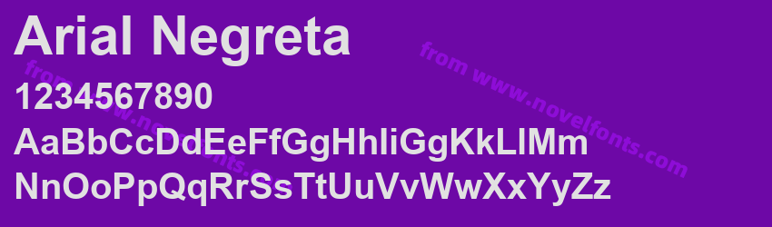 Arial NegretaPreview Arial NegretaPreview