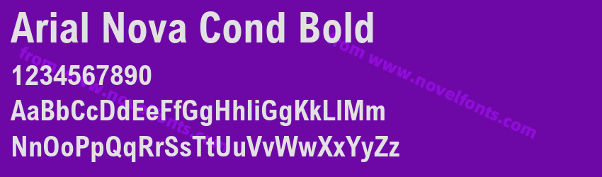 Arial Nova Cond BoldPreview Arial Nova Cond BoldPreview