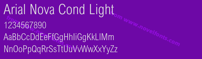 Arial Nova Cond LightPreview Arial Nova Cond LightPreview