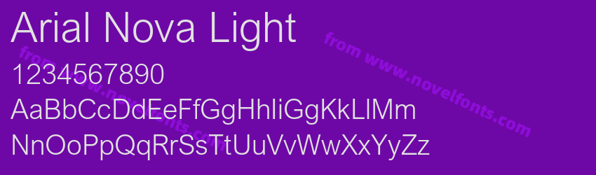 Arial Nova LightPreview Arial Nova LightPreview