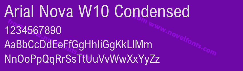 Arial Nova W10 CondensedPreview Arial Nova W10 CondensedPreview