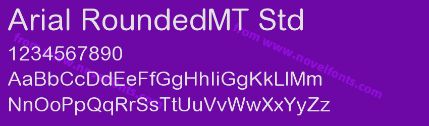 Arial RoundedMT StdPreview Arial RoundedMT StdPreview
