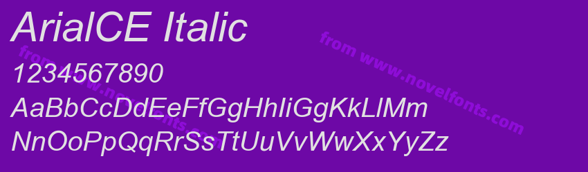 ArialCE ItalicPreview ArialCE ItalicPreview