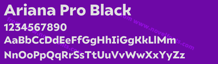 Ariana Pro BlackPreview Ariana Pro BlackPreview