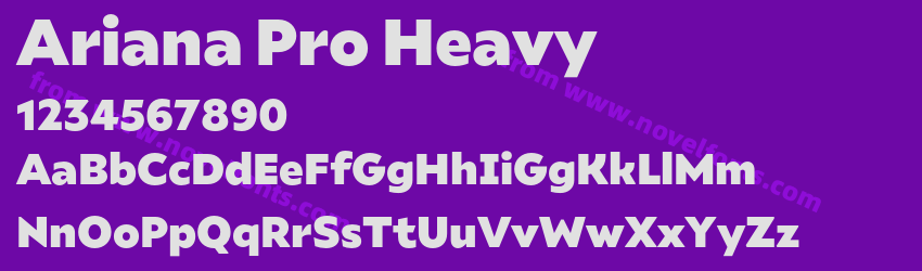 Ariana Pro HeavyPreview Ariana Pro HeavyPreview