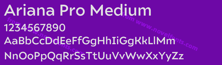 Ariana Pro MediumPreview Ariana Pro MediumPreview