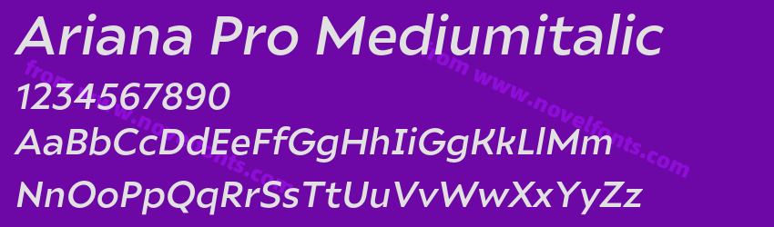 Ariana Pro MediumitalicPreview