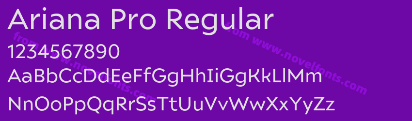 Ariana Pro RegularPreview Ariana Pro RegularPreview