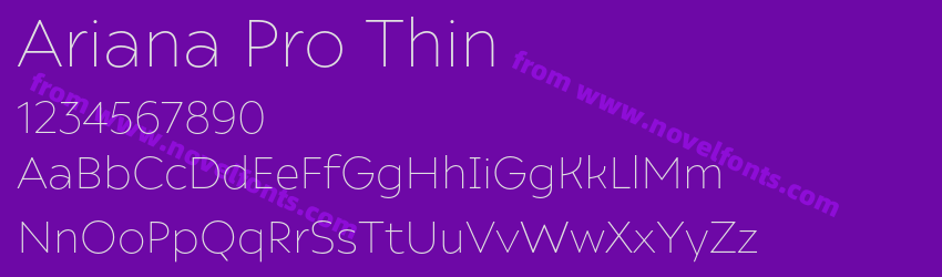 Ariana Pro ThinPreview Ariana Pro ThinPreview