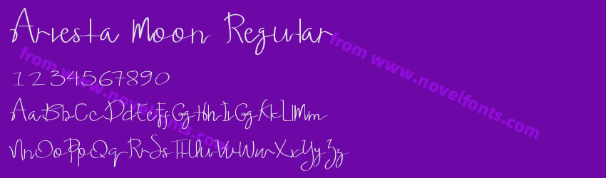 Ariesta Moon RegularPreview Ariesta Moon RegularPreview