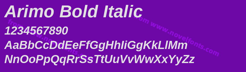 Arimo Bold ItalicPreview Arimo Bold ItalicPreview