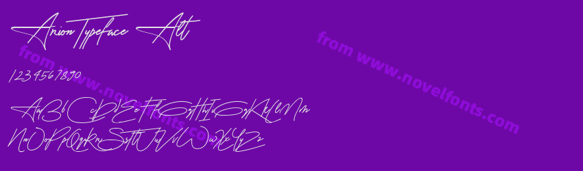 Arion Typeface AltPreview