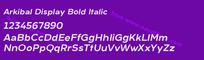 Arkibal Display Bold ItalicPreview Arkibal Display Bold ItalicPreview