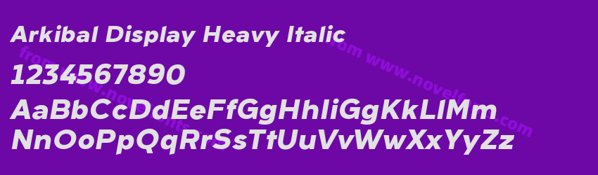 Arkibal Display Heavy ItalicPreview Arkibal Display Heavy ItalicPreview