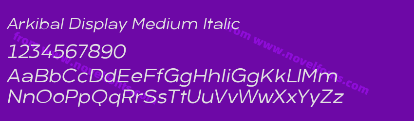Arkibal Display Medium ItalicPreview Arkibal Display Medium ItalicPreview