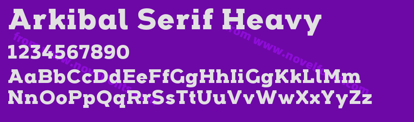 Arkibal Serif HeavyPreview