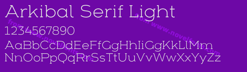 Arkibal Serif LightPreview Arkibal Serif LightPreview