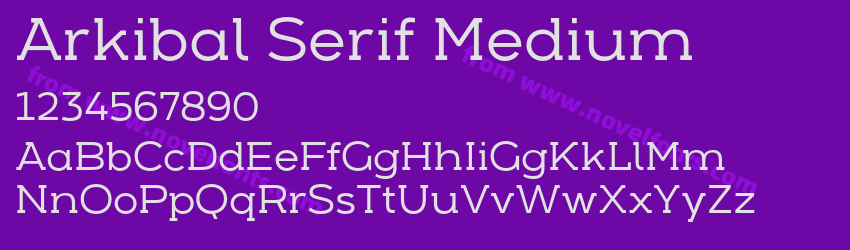 Arkibal Serif MediumPreview