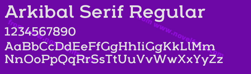 Arkibal Serif RegularPreview Arkibal Serif RegularPreview