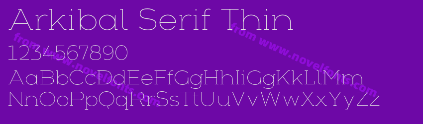 Arkibal Serif ThinPreview Arkibal Serif ThinPreview