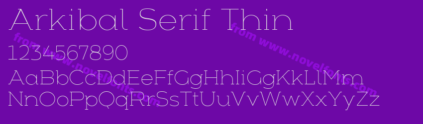 Arkibal Serif ThinPreview Arkibal Serif ThinPreview