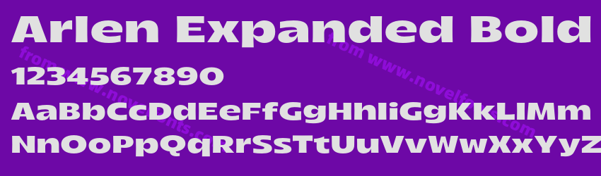 Arlen Expanded BoldPreview Arlen Expanded BoldPreview