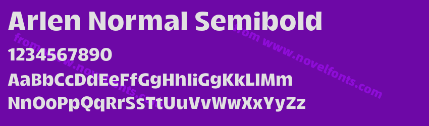 Arlen Normal SemiboldPreview