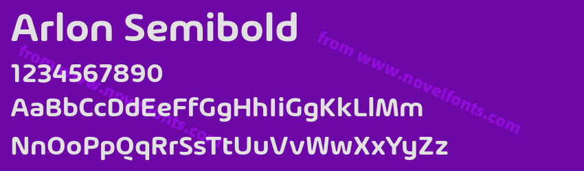 Arlon SemiboldPreview Arlon SemiboldPreview