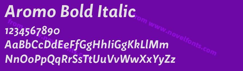 Aromo Bold ItalicPreview Aromo Bold ItalicPreview