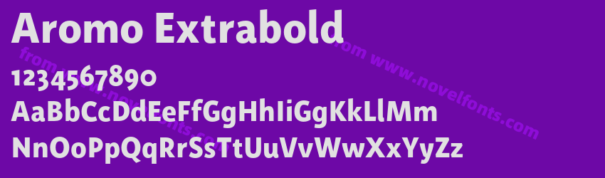 Aromo ExtraboldPreview Aromo ExtraboldPreview