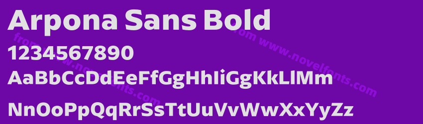 Arpona Sans BoldPreview Arpona Sans BoldPreview