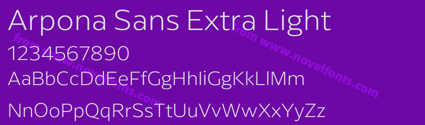 Arpona Sans Extra LightPreview Arpona Sans Extra LightPreview