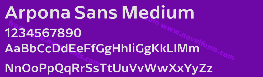 Arpona Sans MediumPreview Arpona Sans MediumPreview