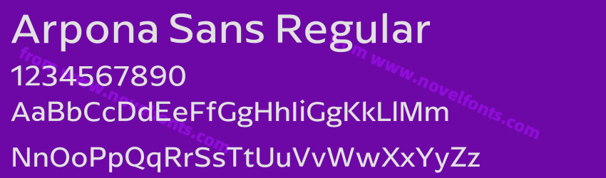Arpona Sans RegularPreview Arpona Sans RegularPreview