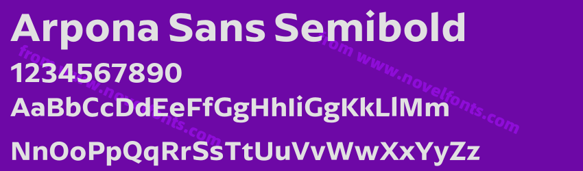 Arpona Sans SemiboldPreview Arpona Sans SemiboldPreview