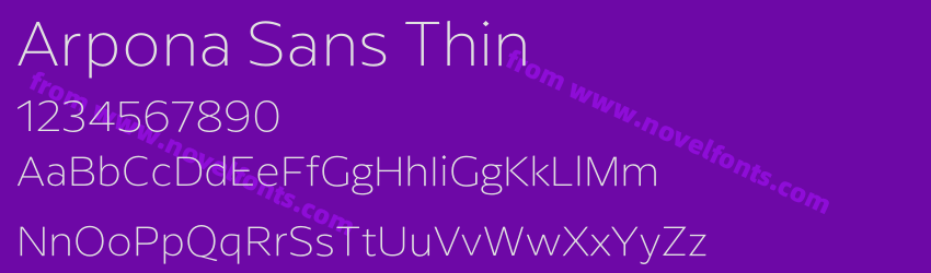Arpona Sans ThinPreview Arpona Sans ThinPreview