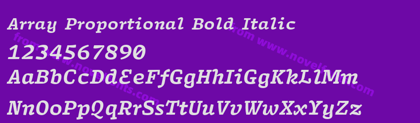 Array Proportional Bold ItalicPreview Array Proportional Bold ItalicPreview