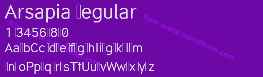 Arsapia RegularPreview Arsapia RegularPreview