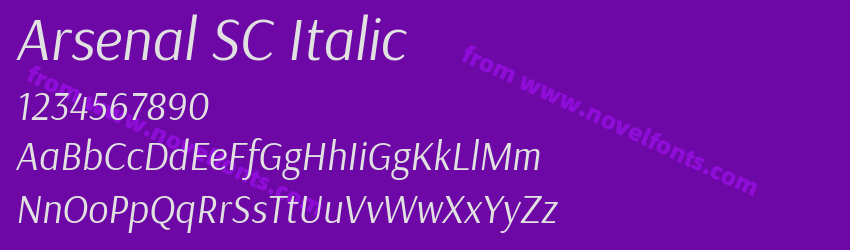 Arsenal SC ItalicPreview