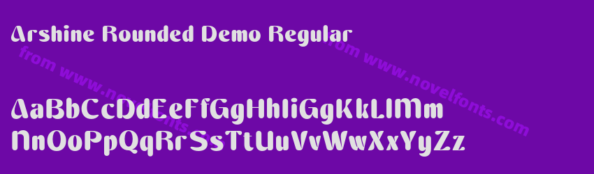 Arshine Rounded Demo RegularPreview